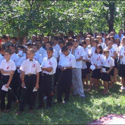6 august 2008: Administrarea Mirului în Parohia Văleni