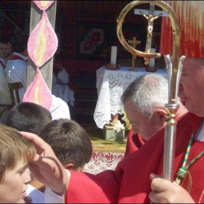 6 august 2008: Administrarea Mirului în Parohia Văleni