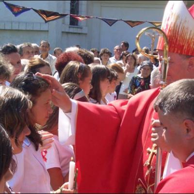 6 august 2008: Administrarea Mirului în Parohia Văleni