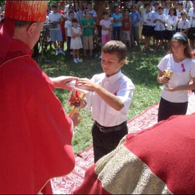 6 august 2008: Administrarea Mirului în Parohia Văleni