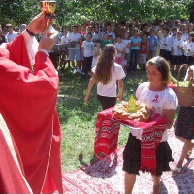 6 august 2008: Administrarea Mirului în Parohia Văleni