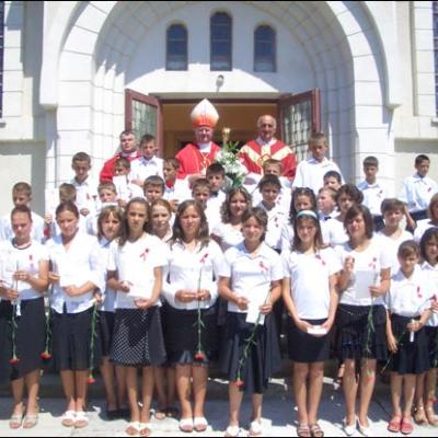 6 august 2008: Administrarea Mirului în Parohia Văleni