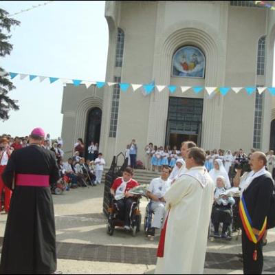 9 august 2008: Binecuvântarea casei de bătrâni şi bolnavi "Papa Ioan Paul al II-lea"
