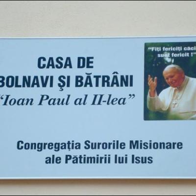 9 august 2008: Binecuvântarea casei de bătrâni şi bolnavi "Papa Ioan Paul al II-lea"