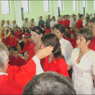 9 august 2008: Administrarea Mirului în Parohia Nicoreşti