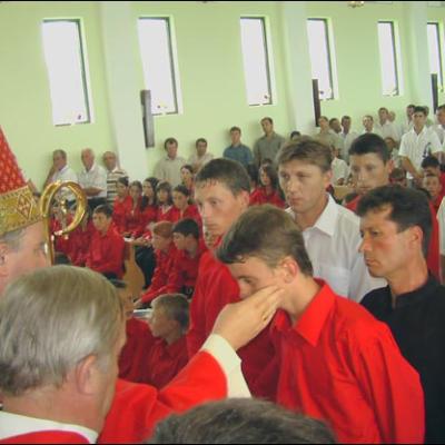 9 august 2008: Administrarea Mirului în Parohia Nicoreşti