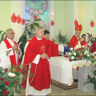 9 august 2008: Administrarea Mirului în Parohia Nicoreşti
