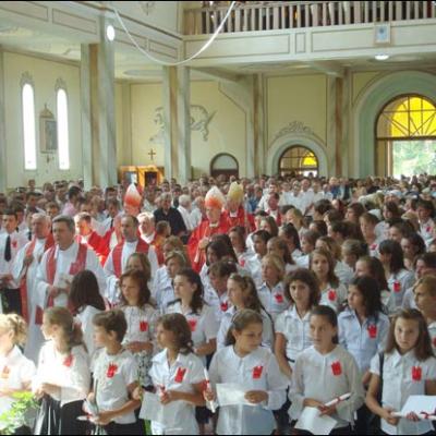 17 august 2008: Administrarea Mirului în Parohia Frumoasa