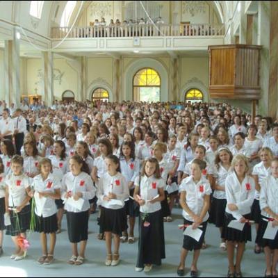 17 august 2008: Administrarea Mirului în Parohia Frumoasa
