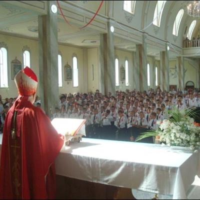 17 august 2008: Administrarea Mirului în Parohia Frumoasa