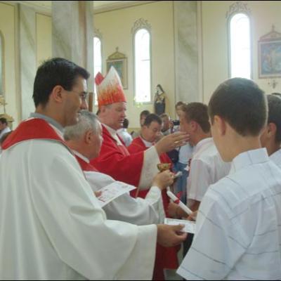 17 august 2008: Administrarea Mirului în Parohia Frumoasa