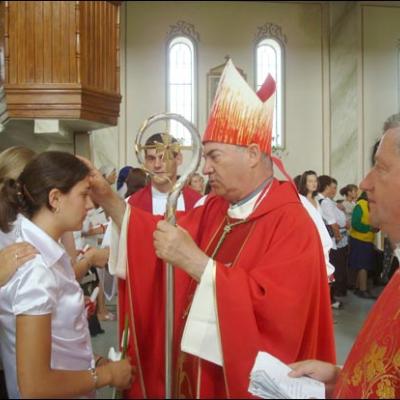 17 august 2008: Administrarea Mirului în Parohia Frumoasa