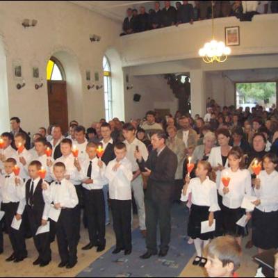 13 septembrie 2008: Administrarea Mirului în Parohia Sascut