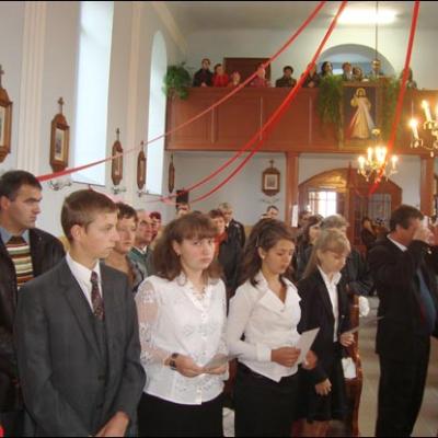 27 septembrie 2008: Administrarea Mirului în filiala Păltinoasa a Parohiei Cacica