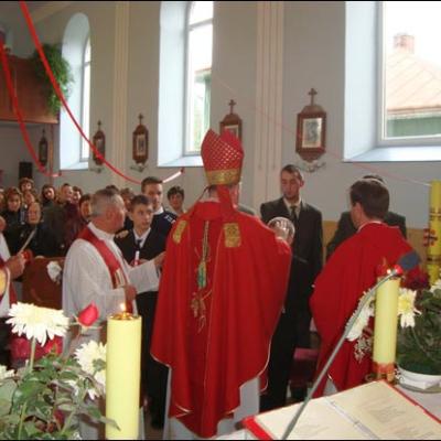27 septembrie 2008: Administrarea Mirului în filiala Păltinoasa a Parohiei Cacica