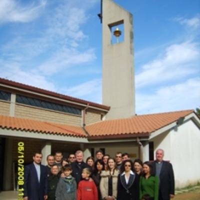5 octombrie 2008: Roma: Ep. Aurel Percă în vizită la românii catolici
