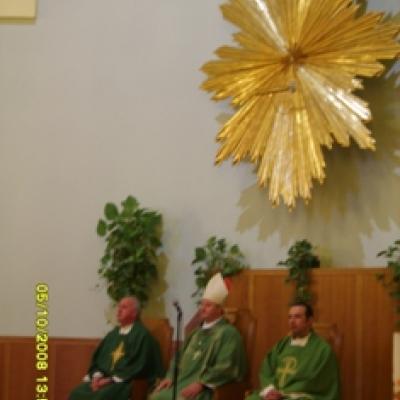 5 octombrie 2008: Roma: Ep. Aurel Percă în vizită la românii catolici