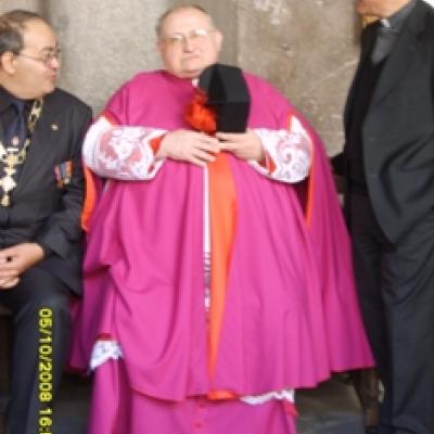 5 octombrie 2008: Roma: Ep. Aurel Percă în vizită la românii catolici