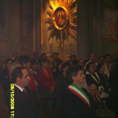 5 octombrie 2008: Roma: Ep. Aurel Percă în vizită la românii catolici