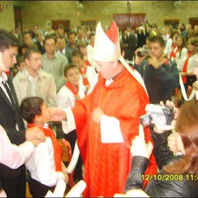 12 octombrie 2008: Administrarea tainei Mirului la Zaragoza (Spania)