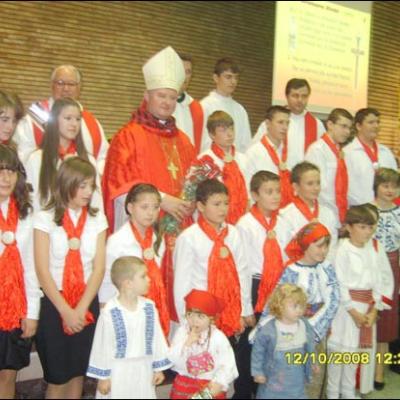 12 octombrie 2008: Administrarea tainei Mirului la Zaragoza (Spania)