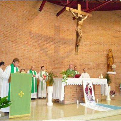 19 octombrie 2008: Madrid: Vizita PS Aurel Percă la comunitatea catolică românească