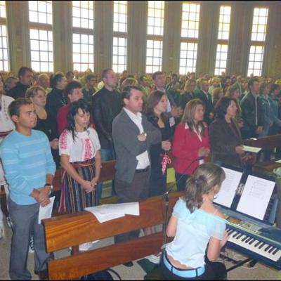 19 octombrie 2008: Madrid: Vizita PS Aurel Percă la comunitatea catolică românească