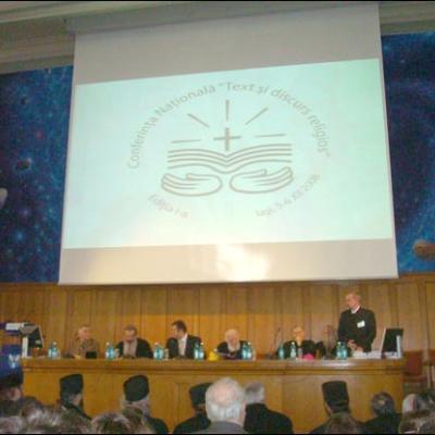 5 decembrie 2008: Iaşi: Conferinţa "Text şi discurs religios" - ziua I
