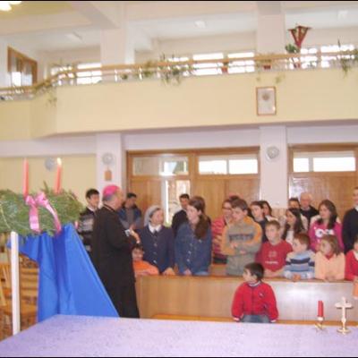 6 decembrie 2008: Baraţi: PS Petru Gherghel la Casa de copii "Sfânta Maria"