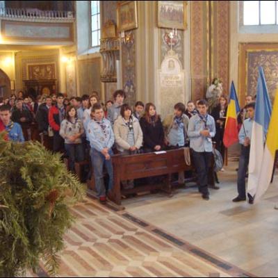 20 decembrie 2008: Iaşi: Lumina păcii de la Betleem