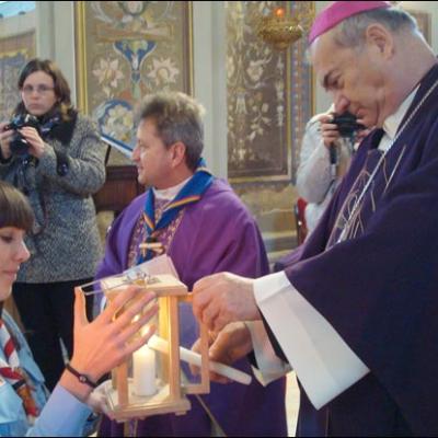 20 decembrie 2008: Iaşi: Lumina păcii de la Betleem