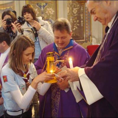 20 decembrie 2008: Iaşi: Lumina păcii de la Betleem