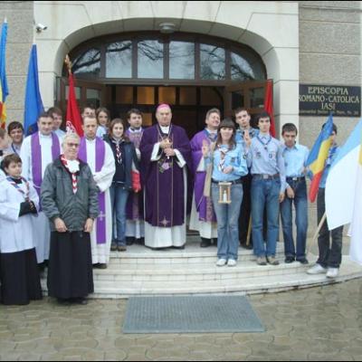 20 decembrie 2008: Iaşi: Lumina păcii de la Betleem