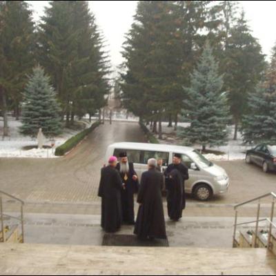 15 ianuarie 2009: Iaşi: Vizita ÎPS Teofan, mitropolitul Moldovei şi Bucovinei, la Institutul Teologic Romano‑Catolic "Sf. Iosif"