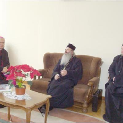 15 ianuarie 2009: Iaşi: Vizita ÎPS Teofan, mitropolitul Moldovei şi Bucovinei, la Institutul Teologic Romano‑Catolic "Sf. Iosif"