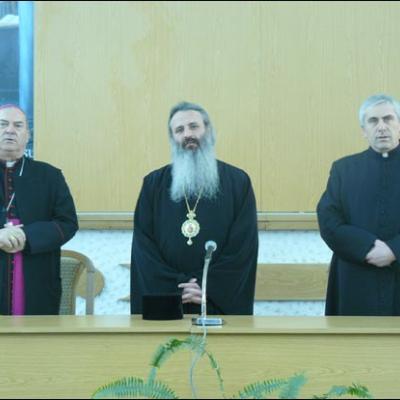 15 ianuarie 2009: Iaşi: Vizita ÎPS Teofan, mitropolitul Moldovei şi Bucovinei, la Institutul Teologic Romano‑Catolic "Sf. Iosif"