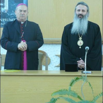 15 ianuarie 2009: Iaşi: Vizita ÎPS Teofan, mitropolitul Moldovei şi Bucovinei, la Institutul Teologic Romano‑Catolic "Sf. Iosif"