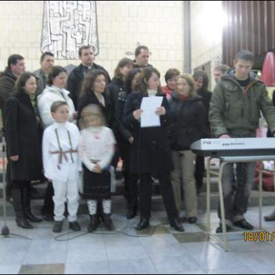 18 ianuarie 2009: Fiumicino (Italia): "Nu mai suntem străini..."