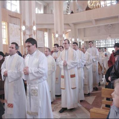 25 martie 2009: Bacău "Sfânta Cruce": Prima profesiune şi înnoirea voturilor în familia religioasă SCMP