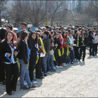 4 aprilie 2009: Gioseni: Ziua zonală a tinerilor din AC Bacău