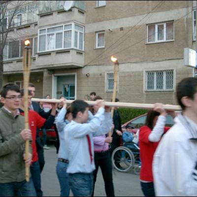 5 aprilie 2009: Bacău: Manifestare a credinţei pe străzile oraşului