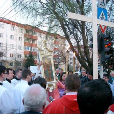 5 aprilie 2009: Bacău: Manifestare a credinţei pe străzile oraşului