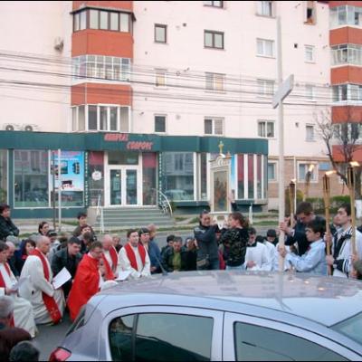 5 aprilie 2009: Bacău: Manifestare a credinţei pe străzile oraşului
