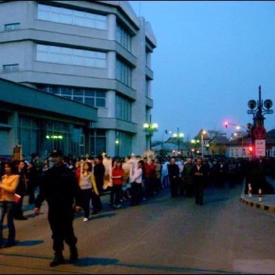 5 aprilie 2009: Bacău: Manifestare a credinţei pe străzile oraşului