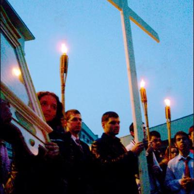 5 aprilie 2009: Bacău: Manifestare a credinţei pe străzile oraşului