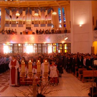 5 aprilie 2009: Iaşi: Liturghia tinerilor din Duminica Floriilor