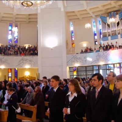 5 aprilie 2009: Iaşi: Liturghia tinerilor din Duminica Floriilor