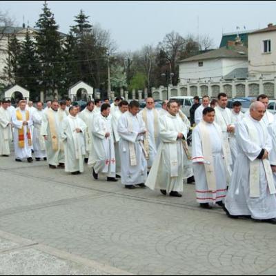 9 aprilie 2009: Iaşi: Liturghia Crismei (Foto: Ovidiu Bişog)