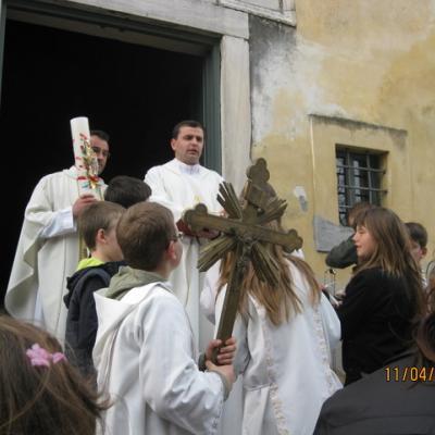 11 aprilie 2009: Cesano (Italia): Învierea Domnului în limba română