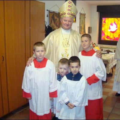 18-20 aprilie 2009: Milano: Vizita PS Percă Aurel la comunitatea catolică română